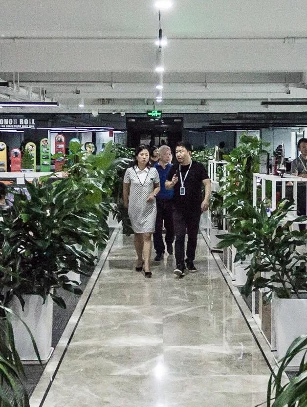 成都市新经济委副主任周洪等一行领导莅临赏金大对决参观考察